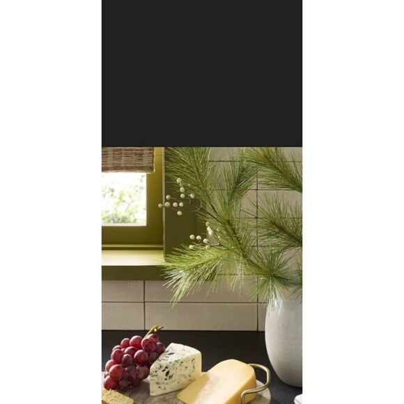 Hearth & Hand Magnolia Faux Fern With Berries Christmas 25” Stem - Picture 3 of 6